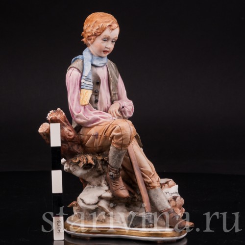 Фарфоровая статуэтка Аллегория Зимы, Capodimonte, Италия, сер., вт пол. 20 века.