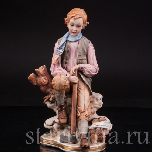 Фарфоровая статуэтка Аллегория Зимы, Capodimonte, Италия, сер., вт пол. 20 века.