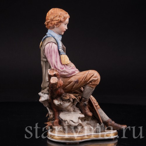 Фарфоровая статуэтка Аллегория Зимы, Capodimonte, Италия, сер., вт пол. 20 века.