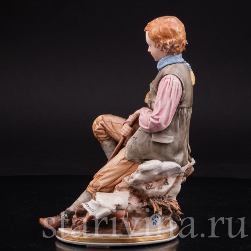 Фарфоровая статуэтка Аллегория Зимы, Capodimonte, Италия, сер., вт пол. 20 века.