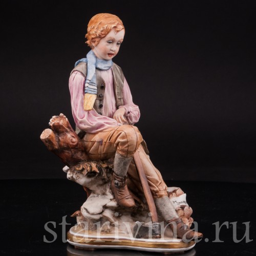 Фарфоровая статуэтка Аллегория Зимы, Capodimonte, Италия, сер., вт пол. 20 века.