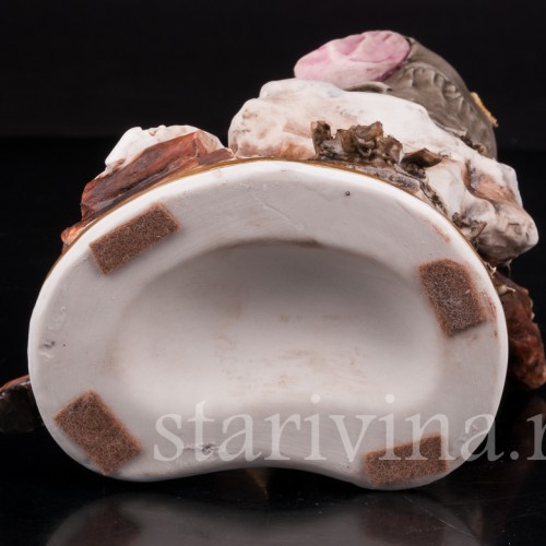 Фарфоровая статуэтка Аллегория Зимы, Capodimonte, Италия, сер., вт пол. 20 века.