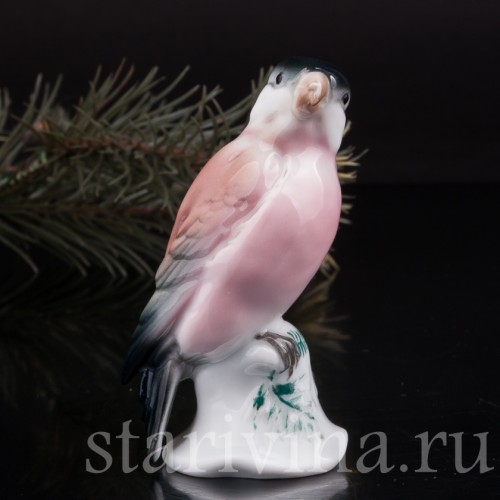 Фигурка птицы из фарфора Клёст, Karl Ens, Германия, 1920-30 гг.