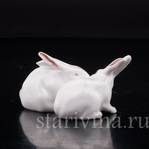 Два кролика, миниатюра, Royal Copenhagen, Дания