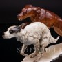 Фигурка собак из фарфора Два бегущих сеттера, Alka Kaiser, Германия, 1960 гг.