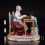 Антикварная фарфоровая статуэтка Дама за клавикордом, Porcelaine de Paris, Франция, 19 в.