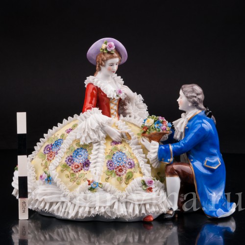 Пылкий влюбленный, кружевная, Muller & Co, Германия, пер. пол. 20 в