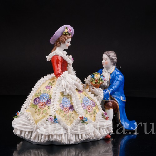 Пылкий влюбленный, кружевная, Muller & Co, Германия, пер. пол. 20 в