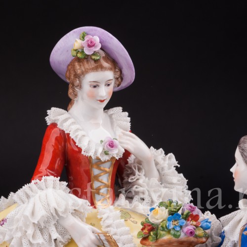 Пылкий влюбленный, кружевная, Muller & Co, Германия, пер. пол. 20 в