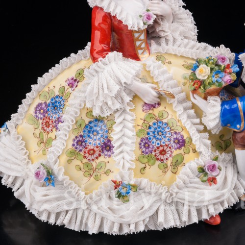 Пылкий влюбленный, кружевная, Muller & Co, Германия, пер. пол. 20 в