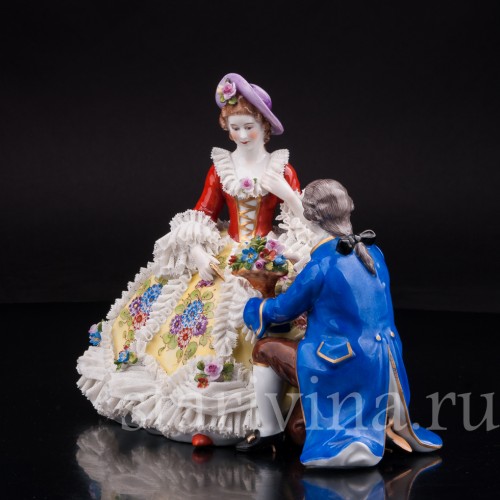 Пылкий влюбленный, кружевная, Muller & Co, Германия, пер. пол. 20 в