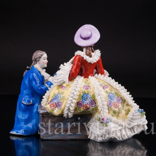 Пылкий влюбленный, кружевная, Muller & Co, Германия, пер. пол. 20 в