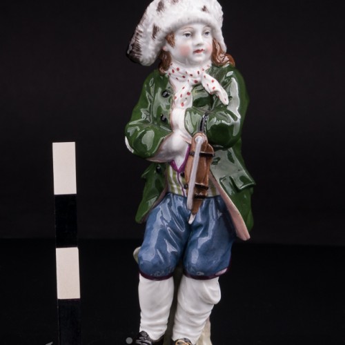 Аллегория зимы, мальчик с коньками, KPM, Германия