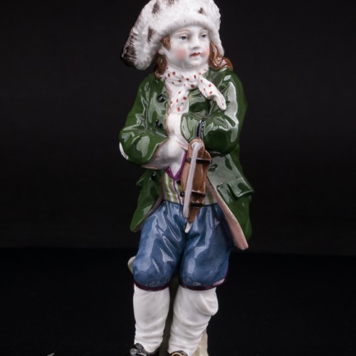 Аллегория зимы, мальчик с коньками, KPM, Германия