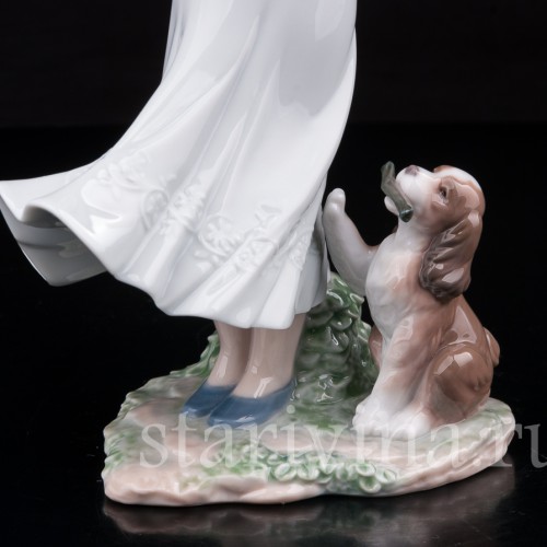 Фигурка из фарфора "Давай поиграем!", Lladro, Испания, 2004 год.