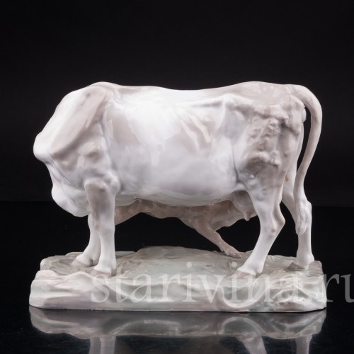Статуэтка из фарфора Корова с теленком, Karl Ens, Германия, 1900е гг.