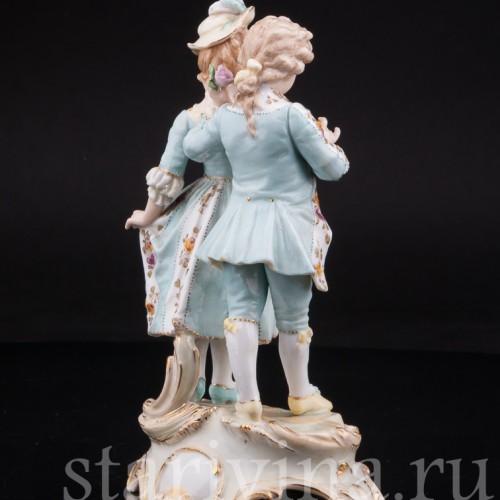 Фарфоровая статуэтка Пара в голубом, Тюрингия, Германия, кон.19 в.