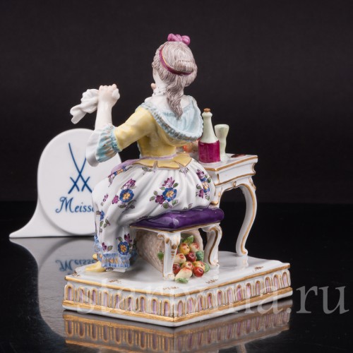 Антикварная фарфоровая статуэтка Аллегория вкуса, Meissen, Германия, сер. 19 - нач. 20 вв.