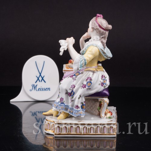 Антикварная фарфоровая статуэтка Аллегория вкуса, Meissen, Германия, сер. 19 - нач. 20 вв.