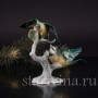 Фарфоровая статуэтка птиц Две лазоревки, Alka Kaiser, Германия, вт пол. 20 века.