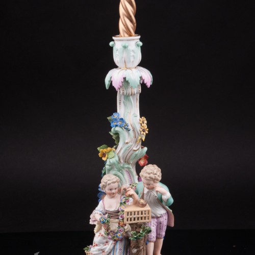 Фарфоровый подсвечник Аллегория Весны Meissen, Германия, сер. 19, нач. 20 века.