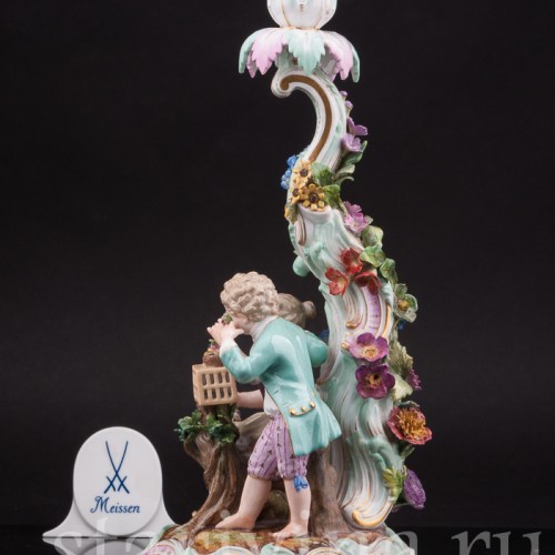 Фарфоровый подсвечник Аллегория Весны Meissen, Германия, сер. 19, нач. 20 века.