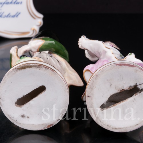 Фарфоровые статуэтки Пара, миниатюра, Volkstedt, Германия, до 1935 г.