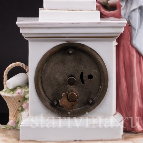 Фарфоровые часы Венера и Амур, Karl Ens, Германия, 1900 гг.