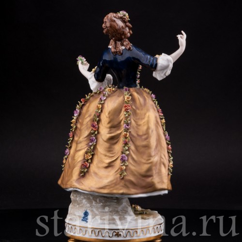 Фарфоровая статуэтка Танцующая девушка , Volkstedt, Германия, до 1935 г.