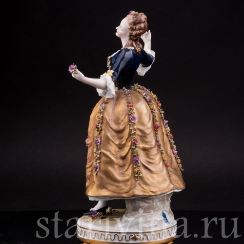 Фарфоровая статуэтка Танцующая девушка , Volkstedt, Германия, до 1935 г.