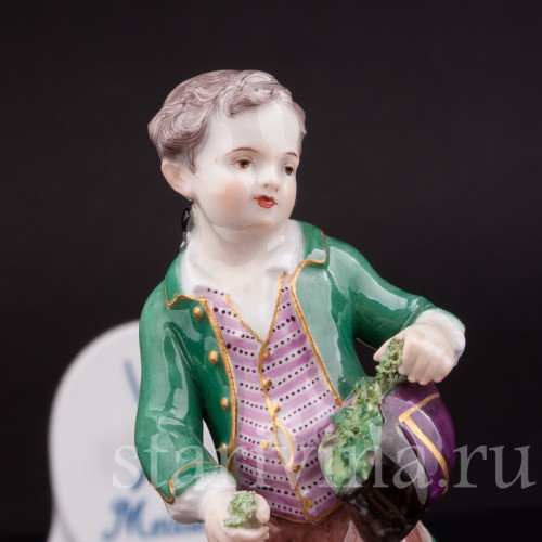 Статуэтка из фарфора Мальчик, кормящий гусей, Meissen, Германия, сер. 19 - нач. 20 вв.