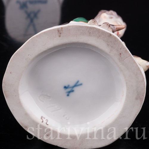 Статуэтка из фарфора Мальчик, кормящий гусей, Meissen, Германия, сер. 19 - нач. 20 вв.