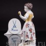 Фарфоровая статуэтка Девочка с цветами, Meissen, Германия, сер. 19 - нач. 20 вв.