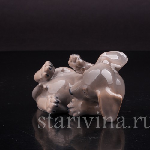 Играющий щенок таксы, Royal Copenhagen, Дания