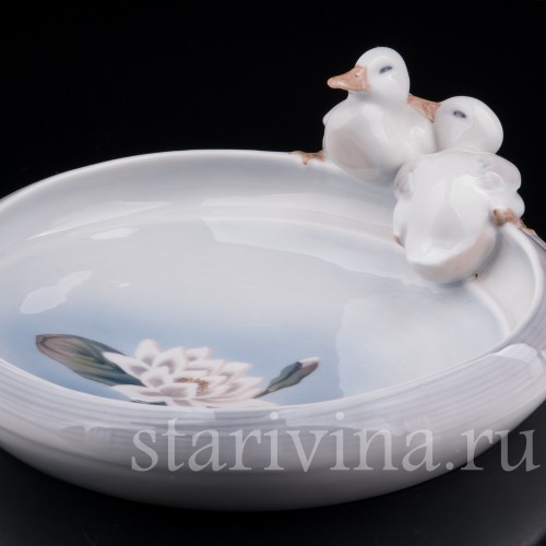 Фарфоровое Блюдо Утята Royal Copenhagen, Дания, 1969-74 гг.