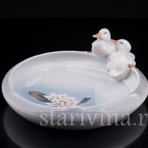 Фарфоровое Блюдо Утята Royal Copenhagen, Дания, 1969-74 гг.