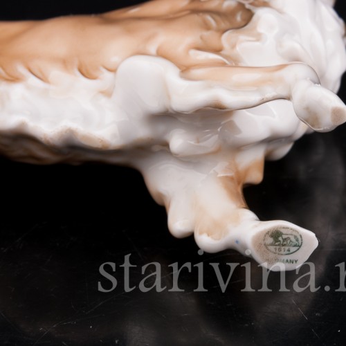 Статуэтка собаки из фарфора Колли, Hutschenreuther, Германия, 1970 гг.