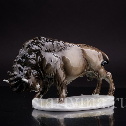 Фарфоровая фигурка Зубр, Karl Ens, Германия, совр.