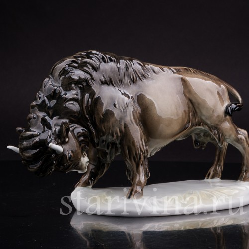 Фарфоровая фигурка Зубр, Karl Ens, Германия, совр.