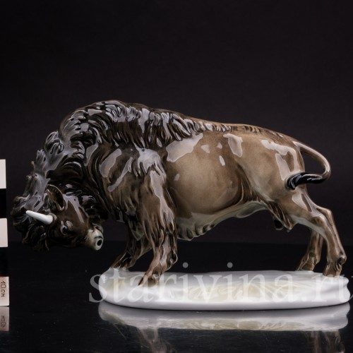 Фарфоровая фигурка Зубр, Karl Ens, Германия, совр.