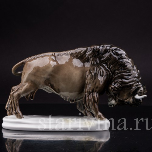 Фарфоровая фигурка Зубр, Karl Ens, Германия, совр.