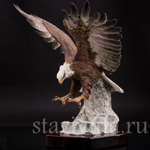 Большая фарфоровая композиция Орел Alka Kaiser, Германия, вт. пол. 20 в.