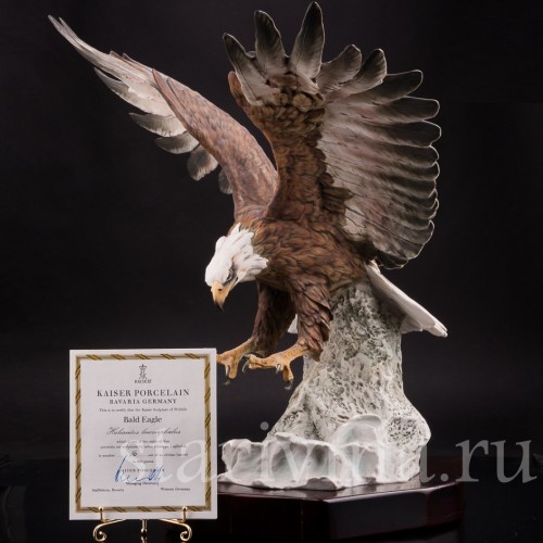Большая фарфоровая композиция Орел Alka Kaiser, Германия, вт. пол. 20 в.