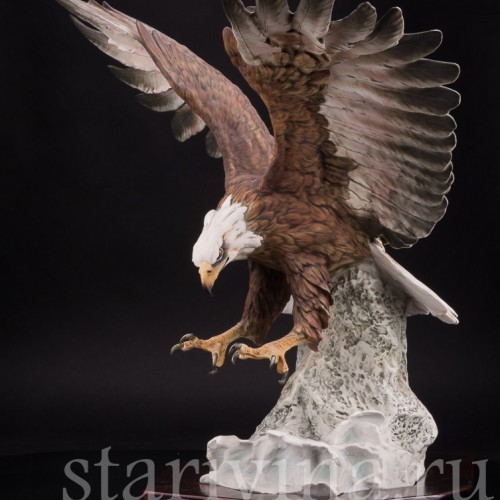 Большая фарфоровая композиция Орел Alka Kaiser, Германия, вт. пол. 20 в.