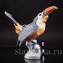 Фарфоровая статуэтка птицы Тукан, Fritz Krug KG, Германия, 1902-1968 гг.