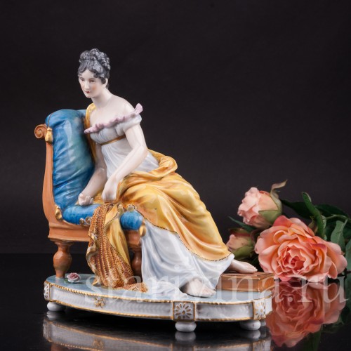 Композиция из фарфора Мадам Рекамье, Dressel, Kister & Co, Германия, нач. 20 века.