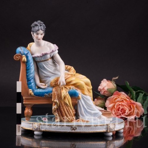 Композиция из фарфора Мадам Рекамье, Dressel, Kister & Co, Германия, нач. 20 века.