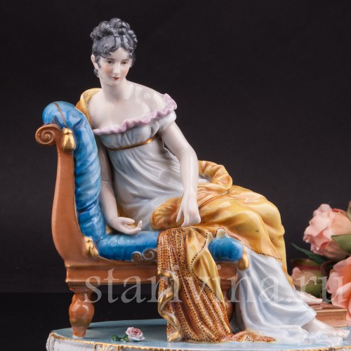 Композиция из фарфора Мадам Рекамье, Dressel, Kister & Co, Германия, нач. 20 века.