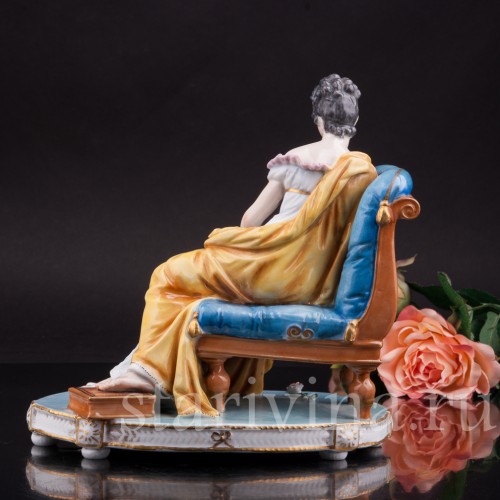 Композиция из фарфора Мадам Рекамье, Dressel, Kister & Co, Германия, нач. 20 века.