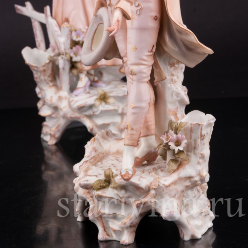 Фарфоровые статуэтки Галантная пара, E. A. Muller, Германия, кон. 19, нач. 20 вв.